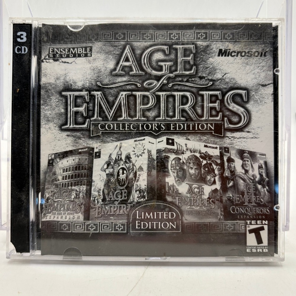 Age of Empires Collectors Edition PC 3 CD Limited‎ Edition Microsoft 2000s RTS